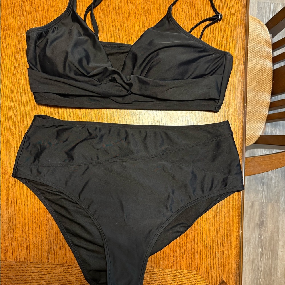 Cupshe Black Bikini Set